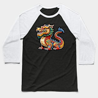 Colorful Dragon Baseball T-Shirt